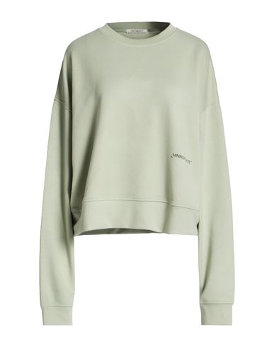 Woman Sweatshirt Light green Size L Polyester, Modal, Elastane
