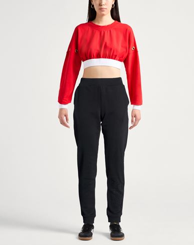 Woman Pants Black Size L Cotton, Polyester