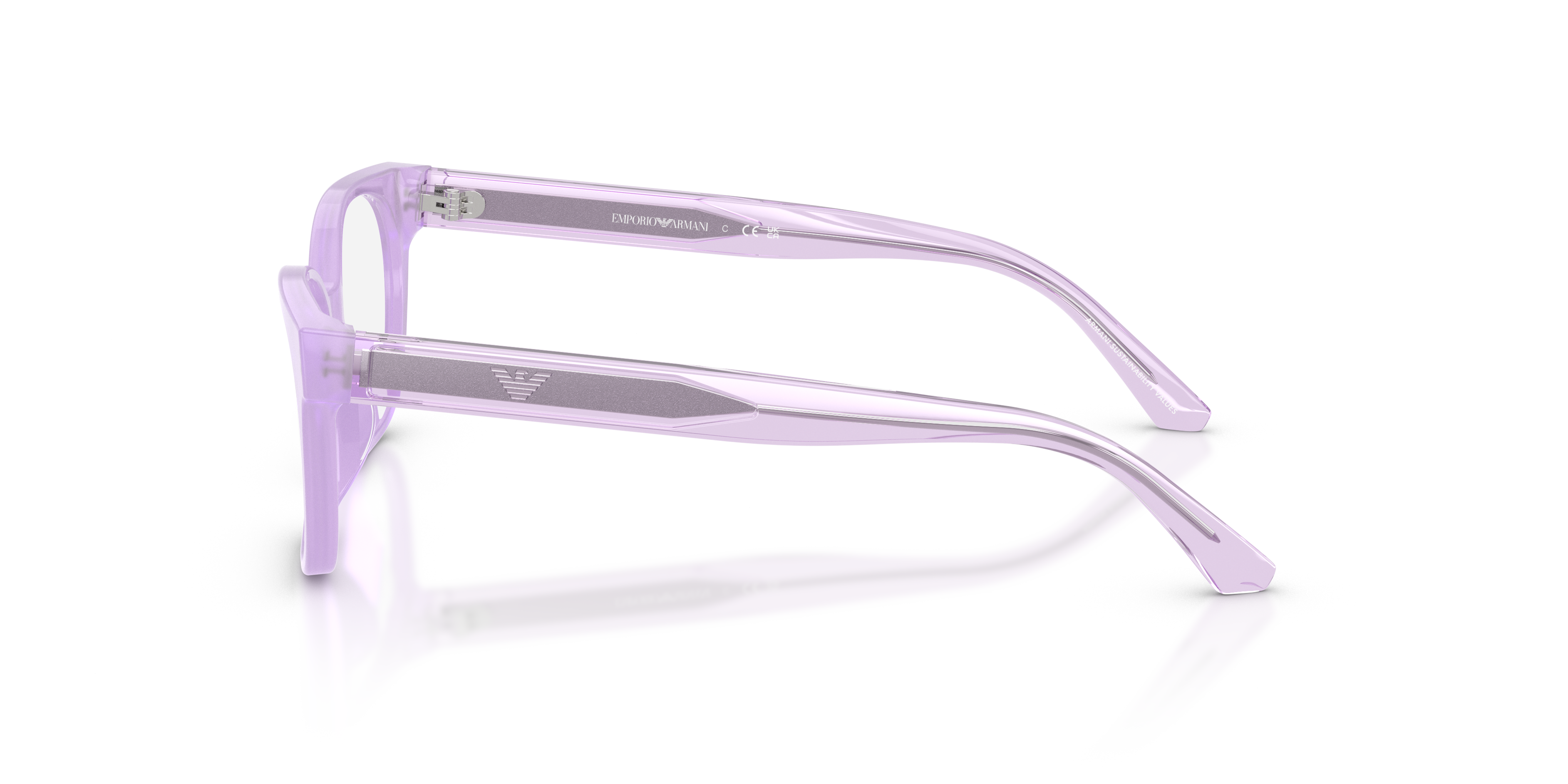 Emporio Armani Kid Emporio Armani EK3014U 6388 Optical frames Acetate Violet Transparent Cat Eye Norma