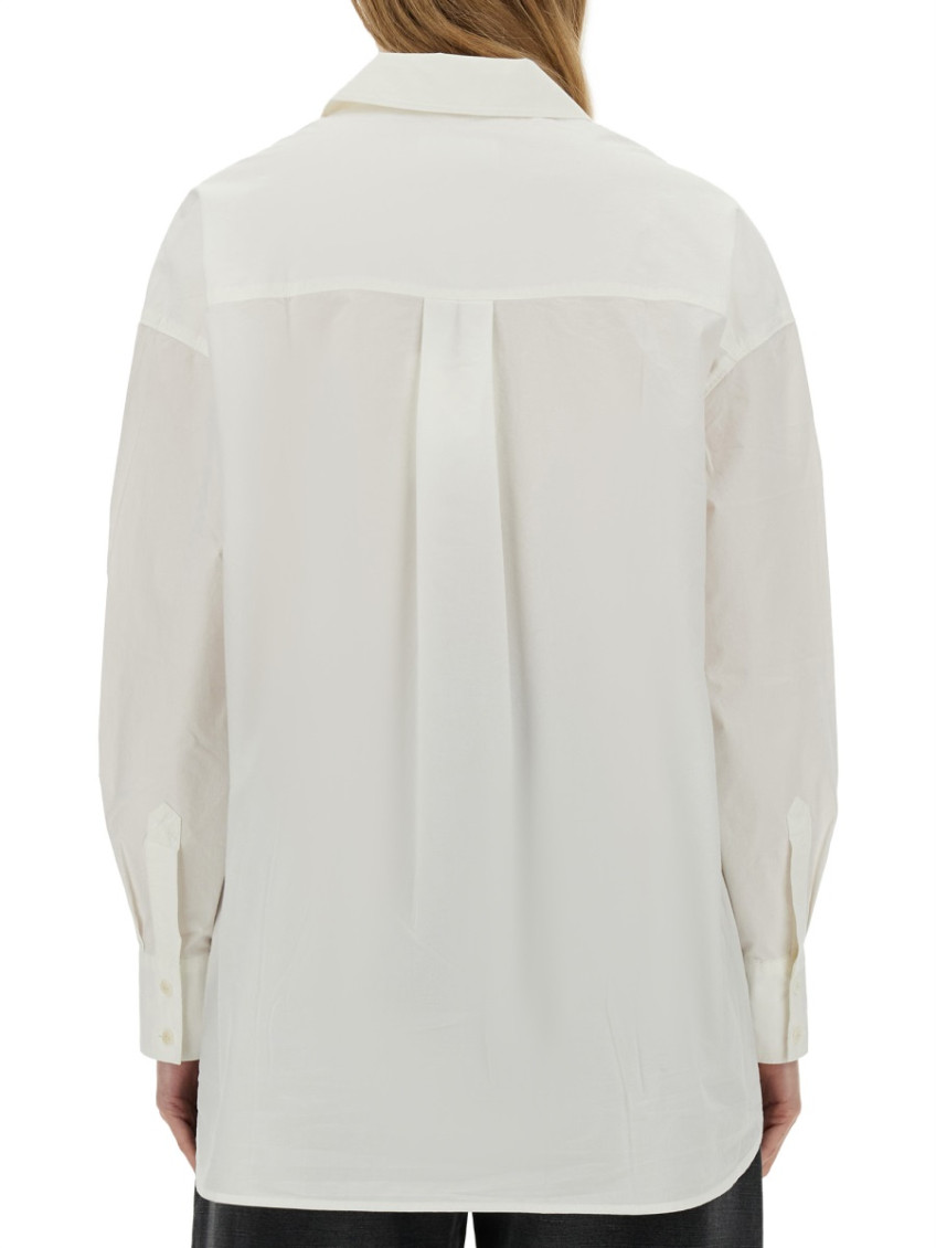 White Oversized Solid Shirt