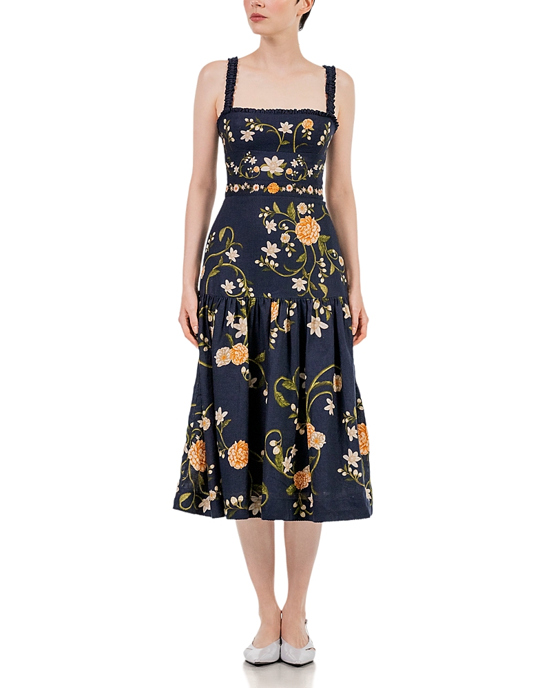 Agua Bendita Nispero Valle Midi Dress