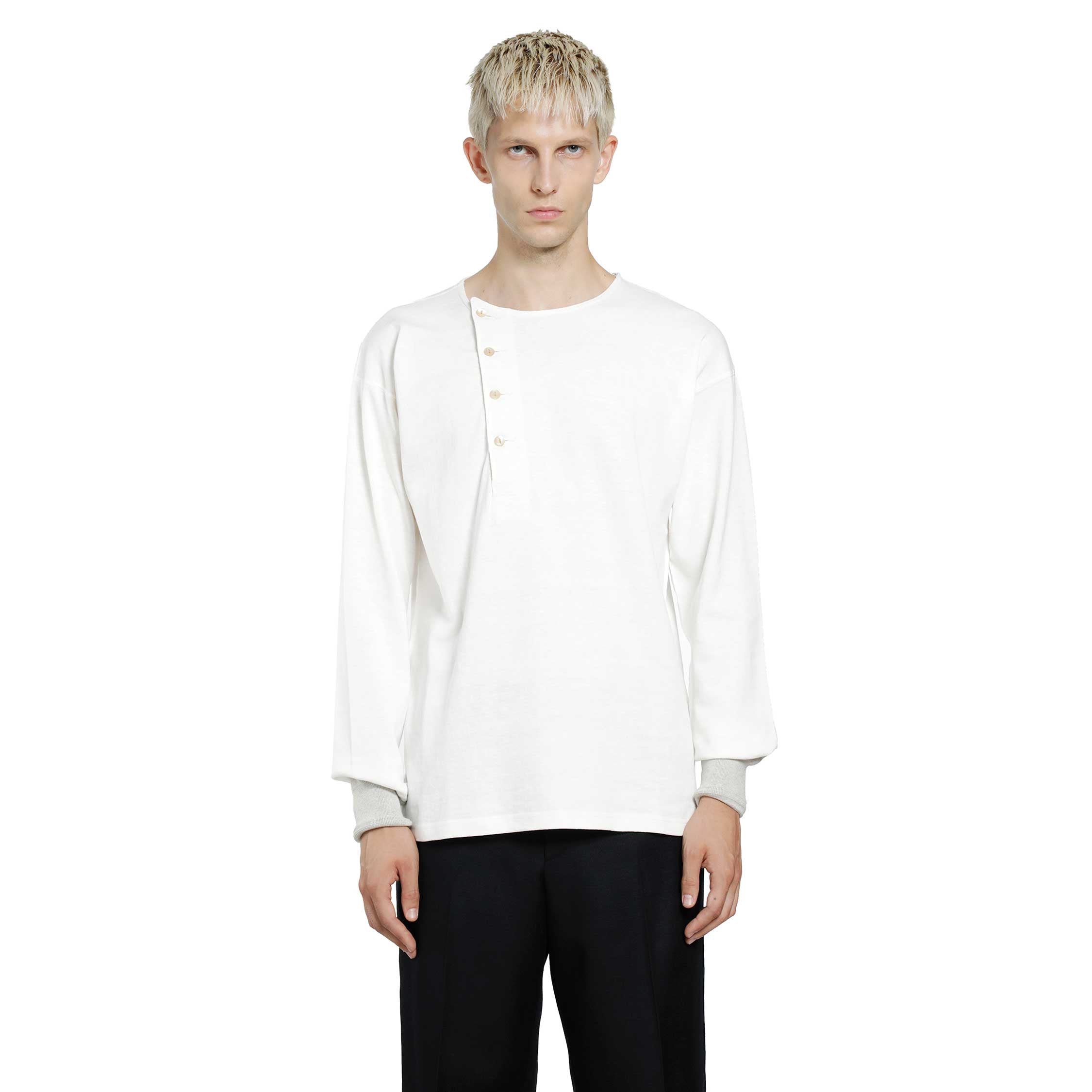 LOT . 618 Side Henry Neck T-Shirt