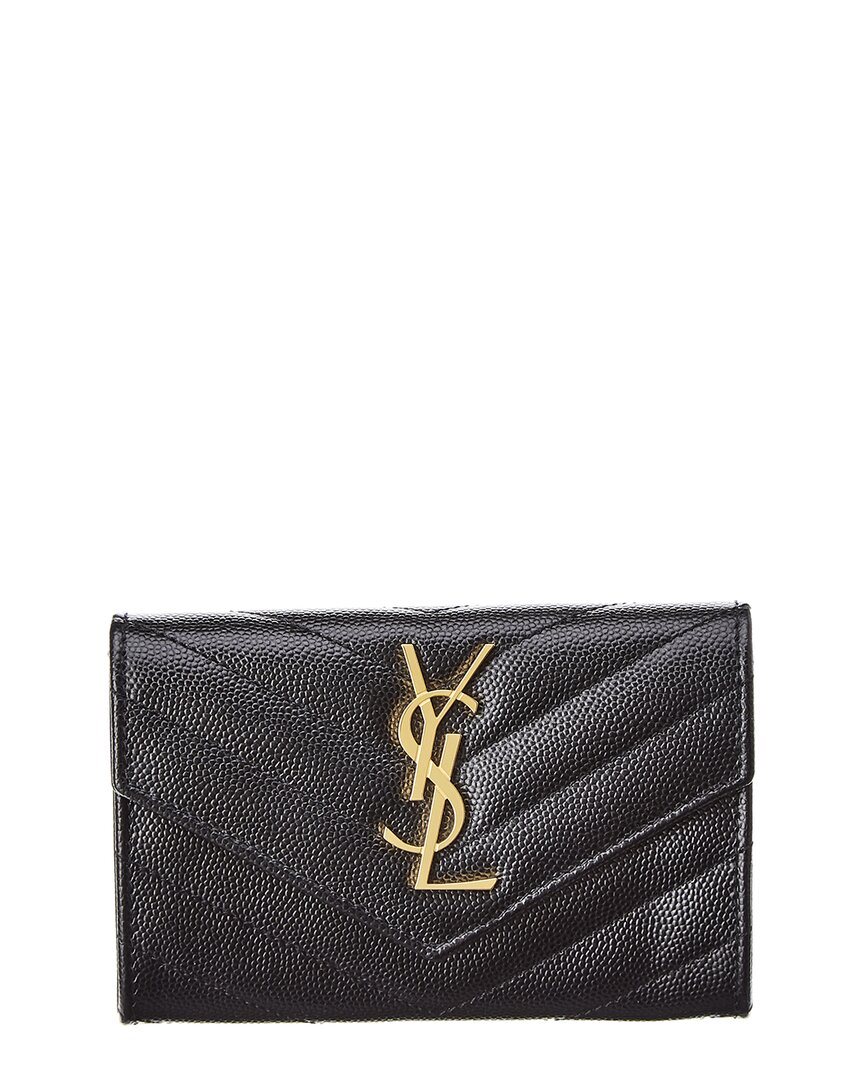 Small Matelasse Leather Envelope Wallet