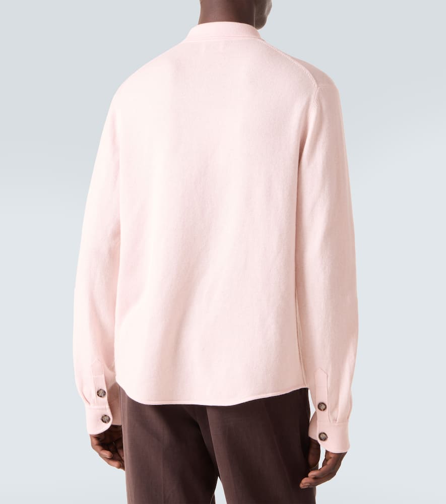 Cotton and cashmere overshirt