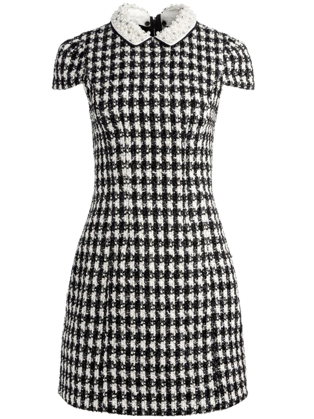 Velia embellished tweed minidress - Black