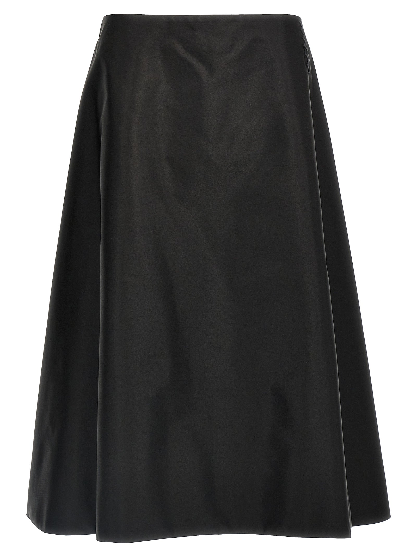 Polyamide Midi Skirt — Black
