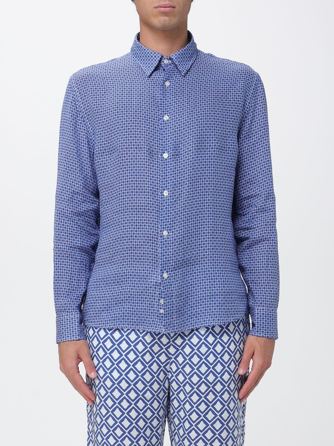 Shirt Men color Blue 2