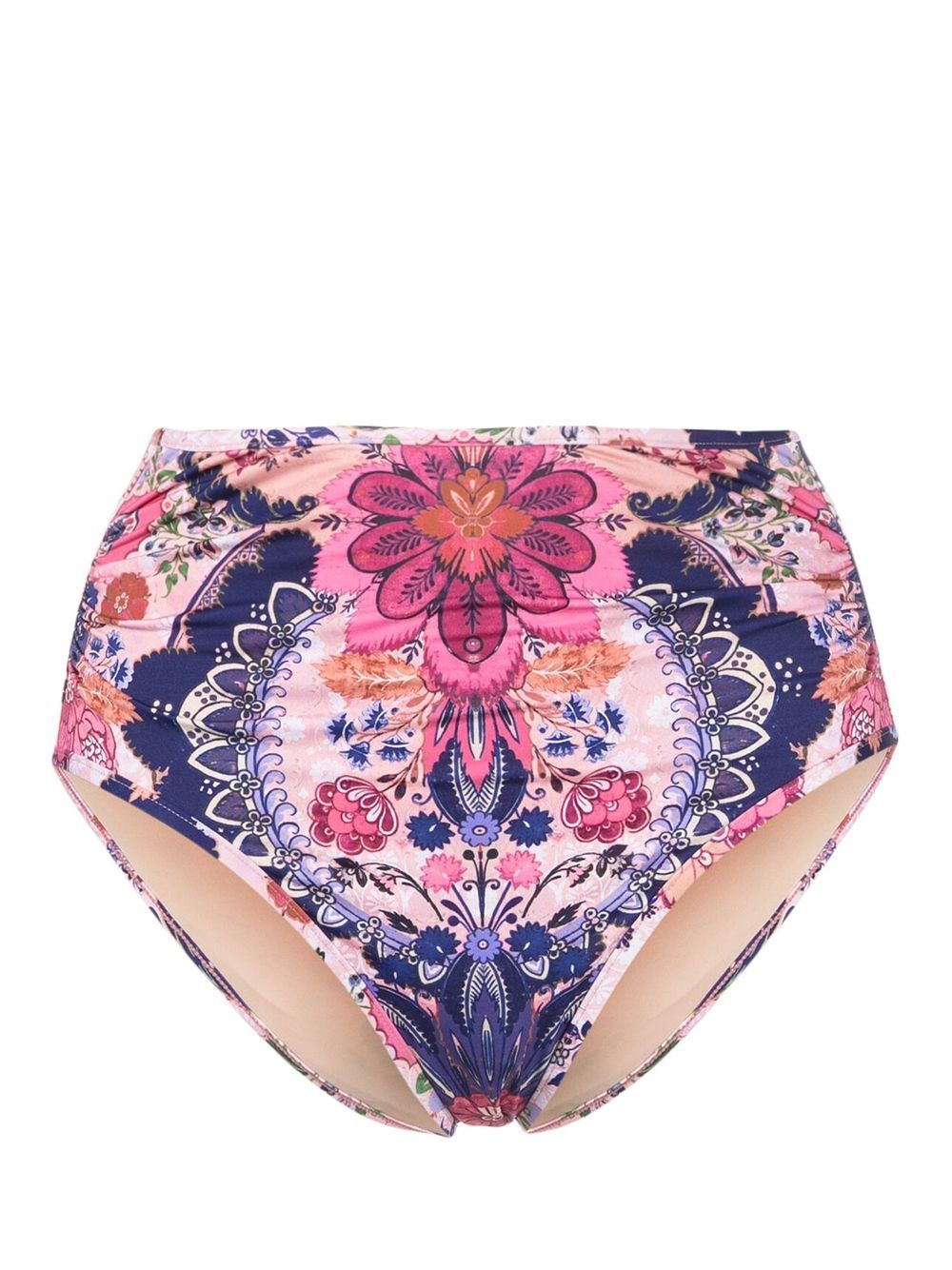 Laurel floral-print bikini bottoms - Pink