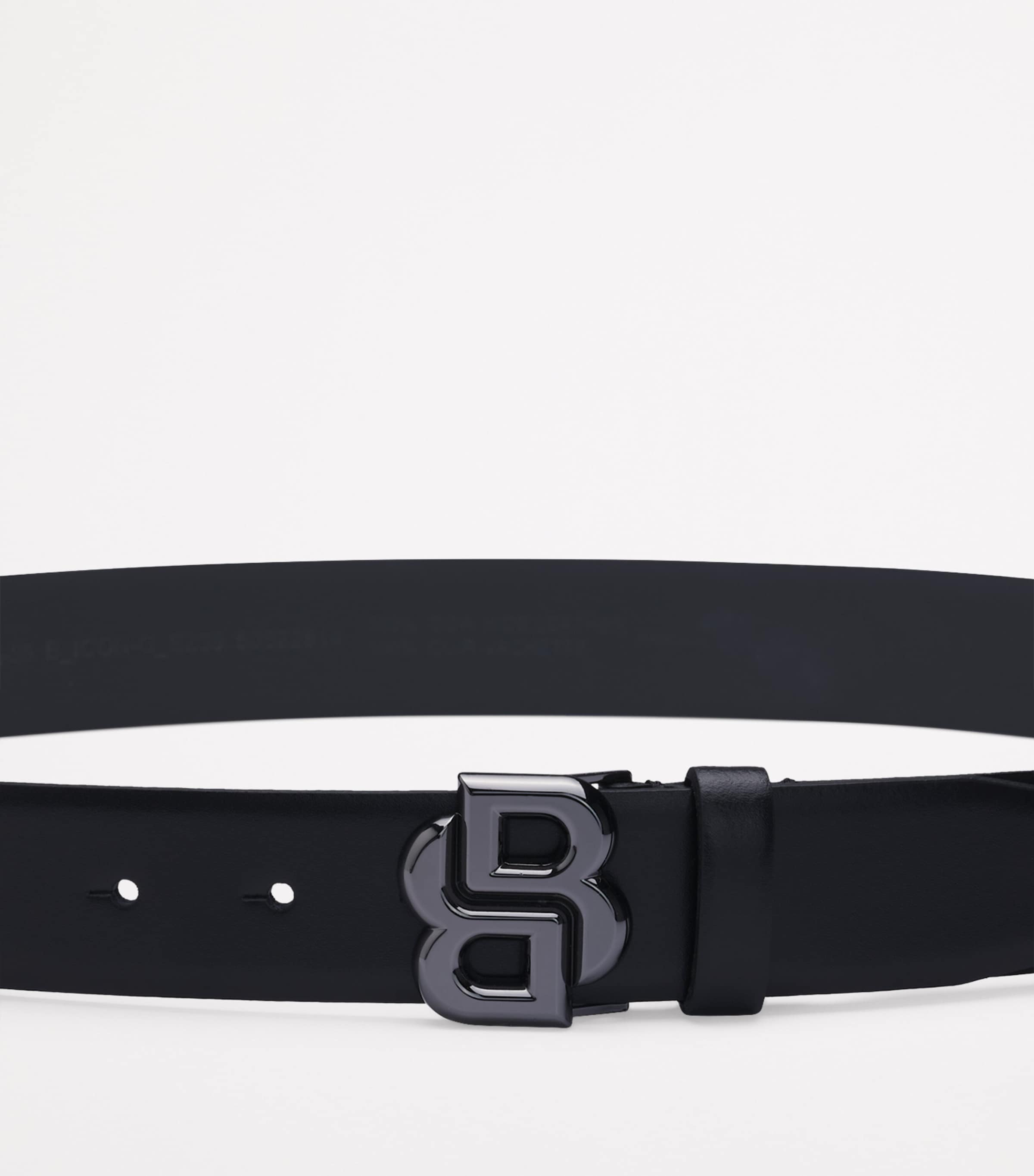 Leather Double B Icon Belt