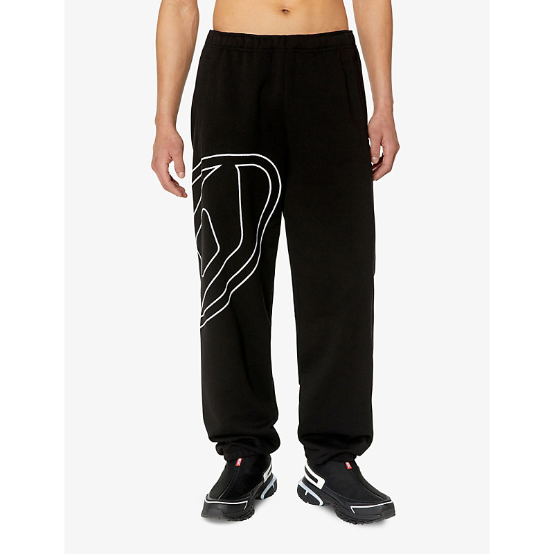 Mens 9XX P Marky Megoval Brand-embroidered Cotton Jogging Bottoms