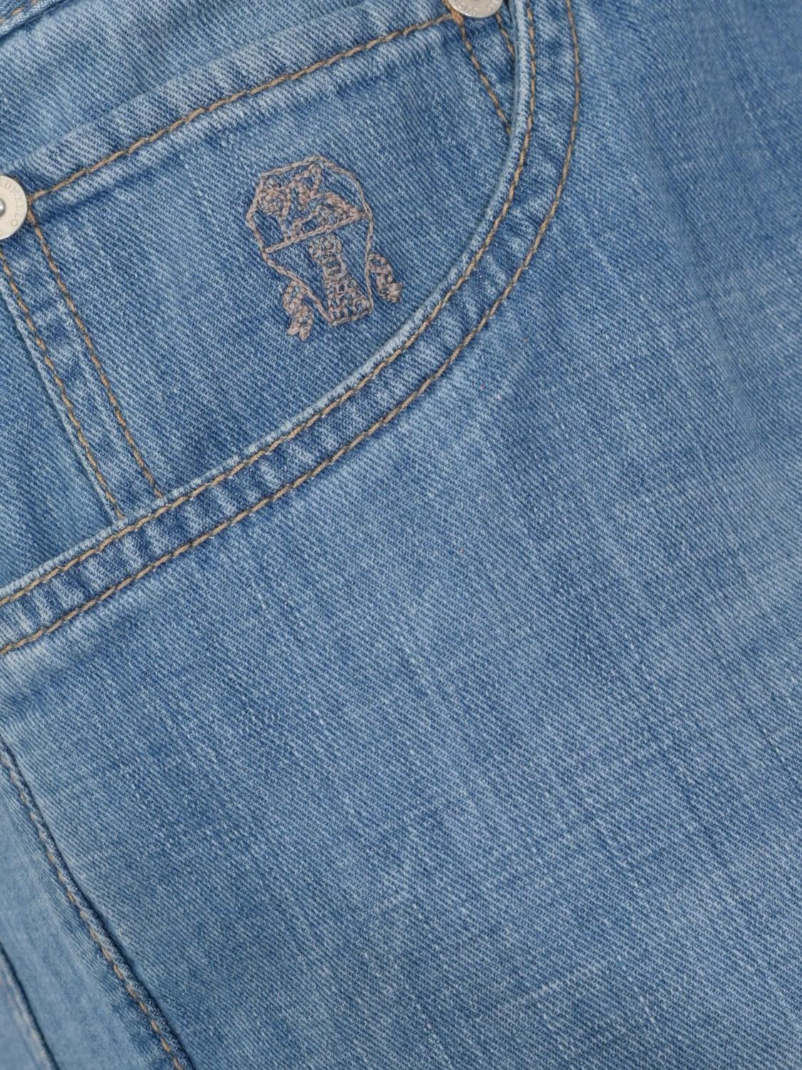 Pants Men color Denim
