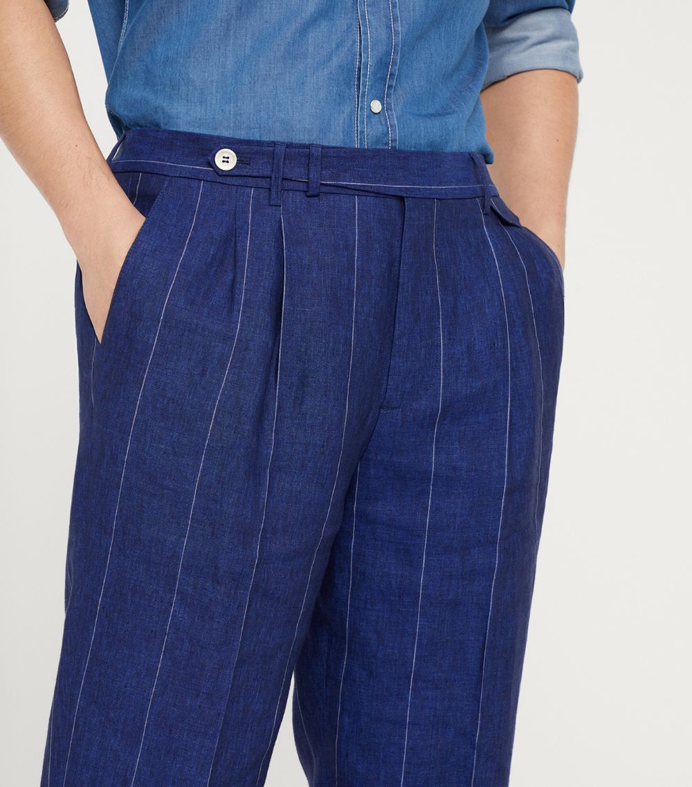 Linen Striped Trousers