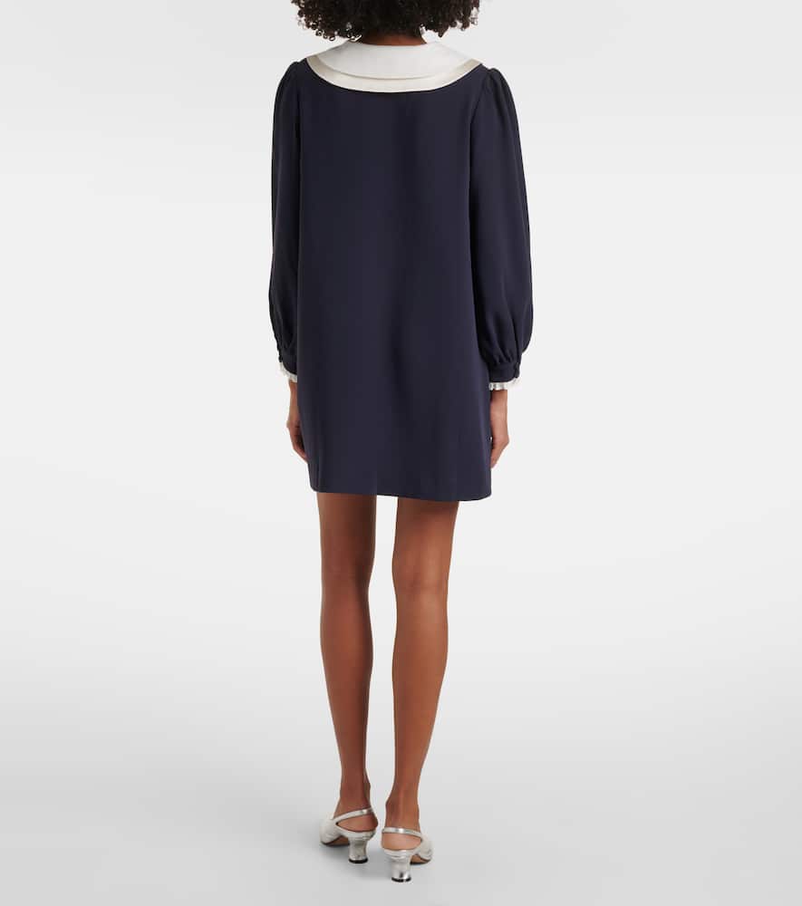 Halina bow-detail minidress