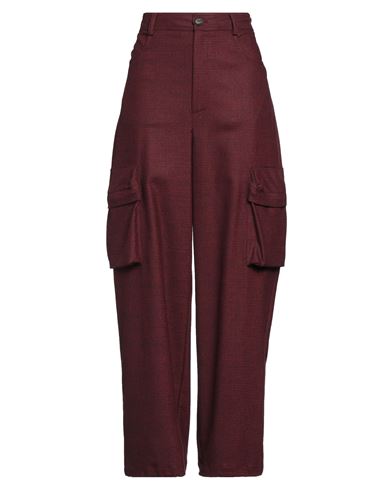 Woman Pants Burgundy