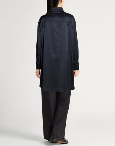 Woman Shirt Navy Size 14 Viscose, Wool