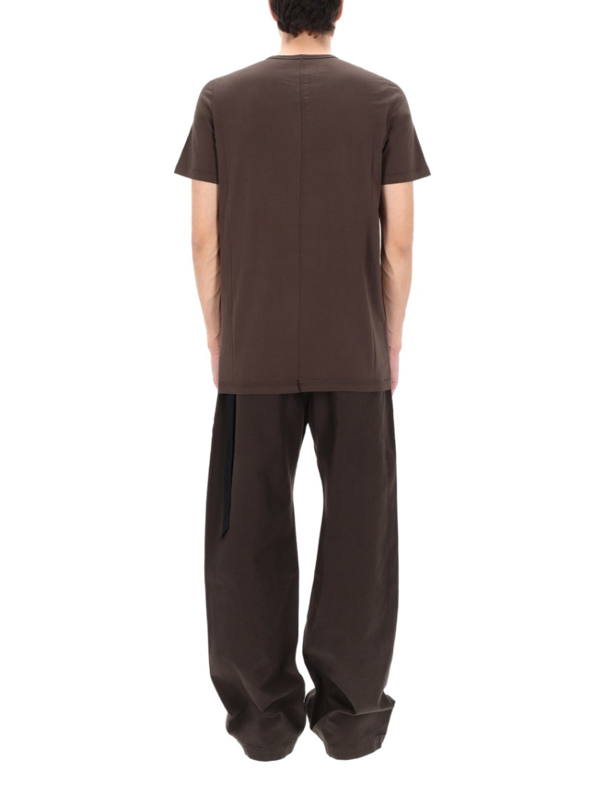 Brown Solid Round Neck T-Shirt