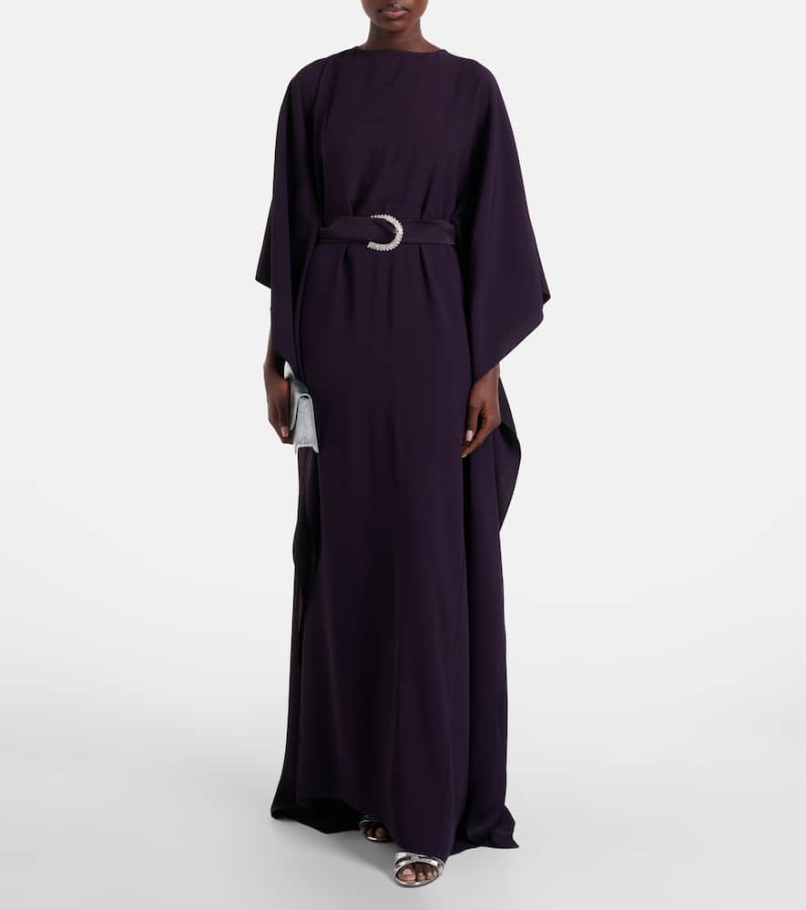 Fitzgerald open-back crêpe cady kaftan