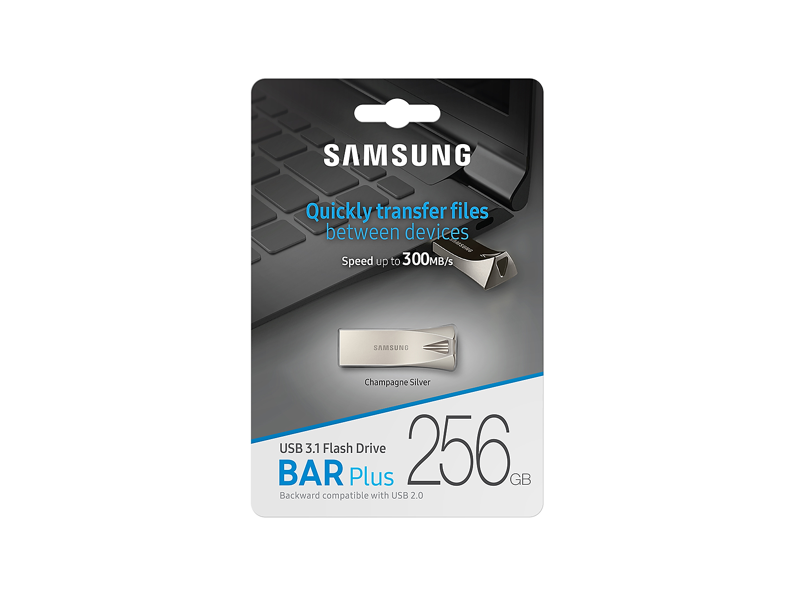BAR Plus USB 3.1 Flash Drive 256GB in Champagne Silver(MUF-256BE3/AM)