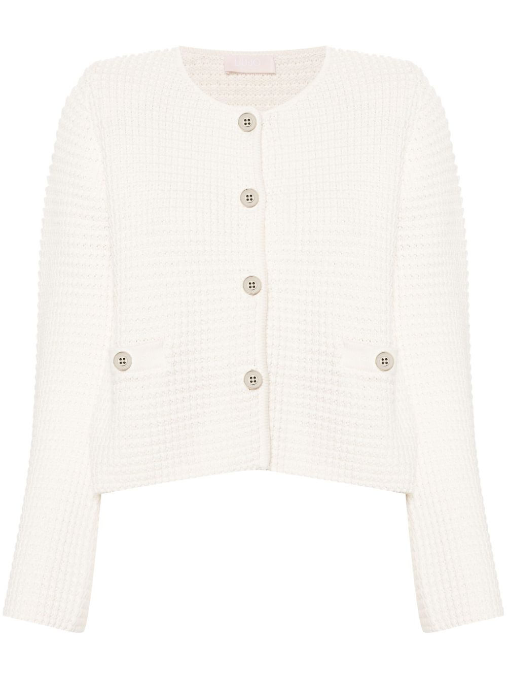 Knitted cardigan - White