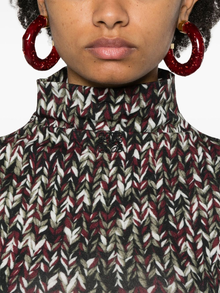 - Jersey Turtleneck Sweater