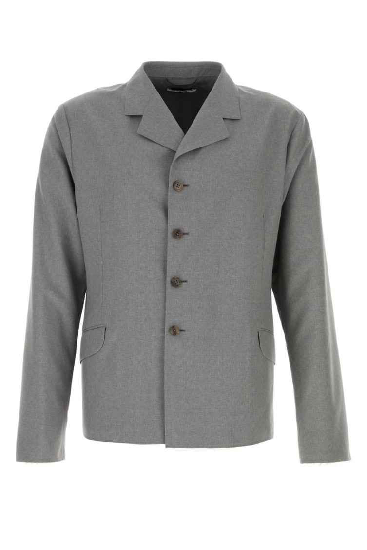 Jil Sander - wool blazer long sleeves notched lapels pocket