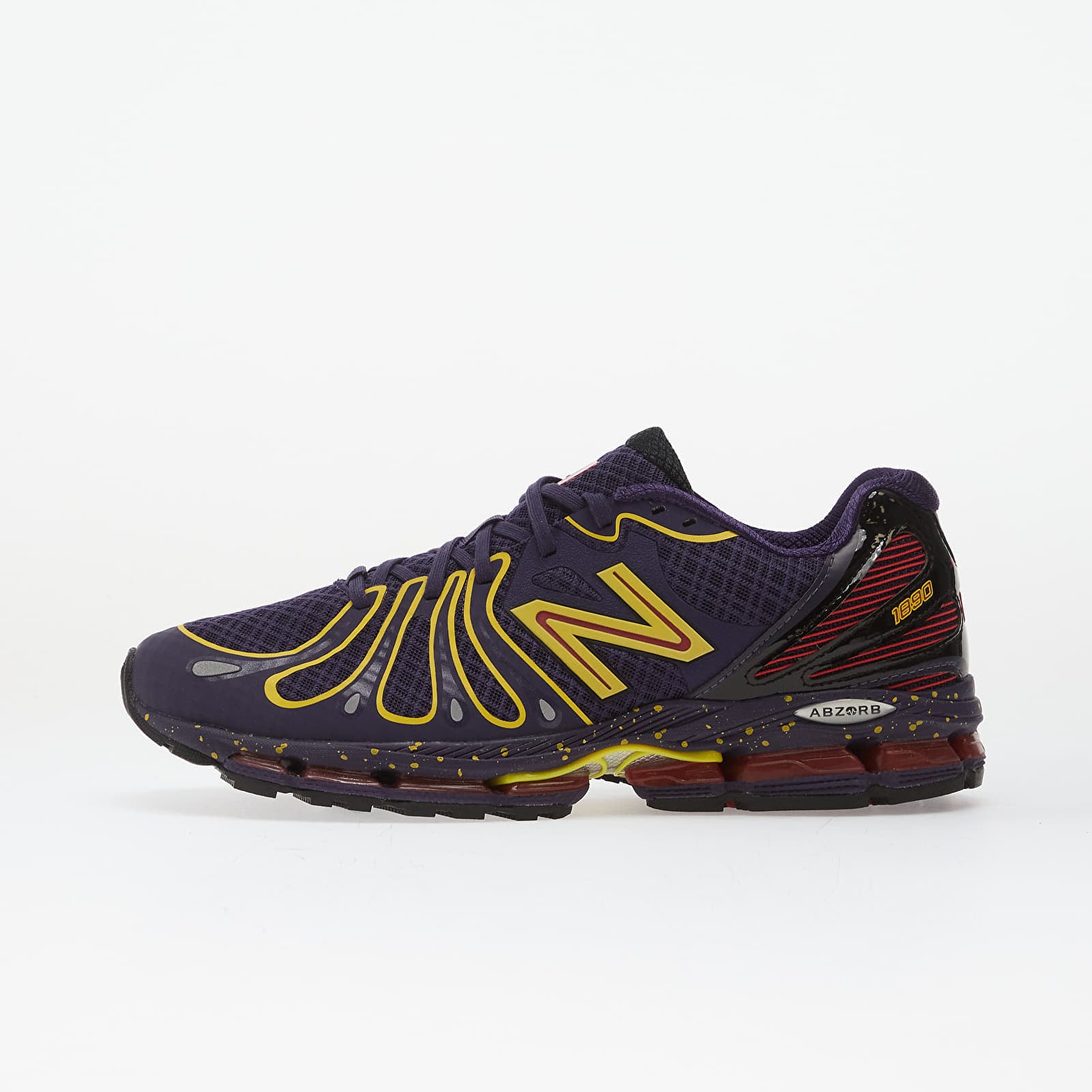 Men's Abzorb 1890 Sneaker Boysenberry/Punch Yellow