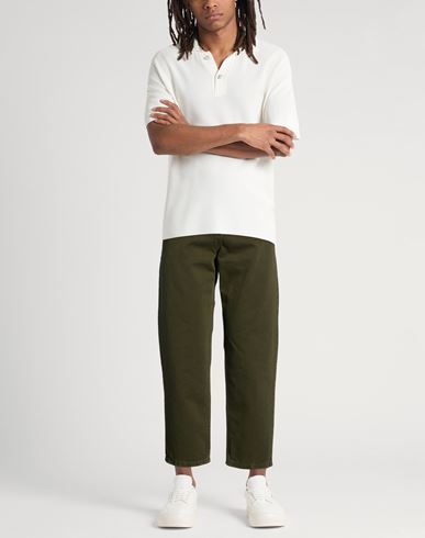 Man Pants Military green Size 34 Cotton
