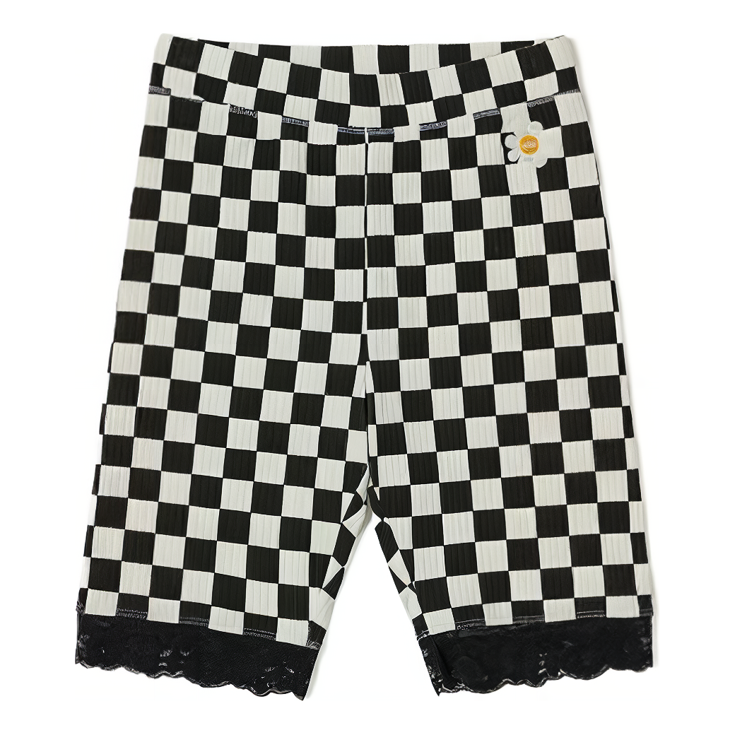 (WMNS) Oversized Floral Legging Shorts 'Black'