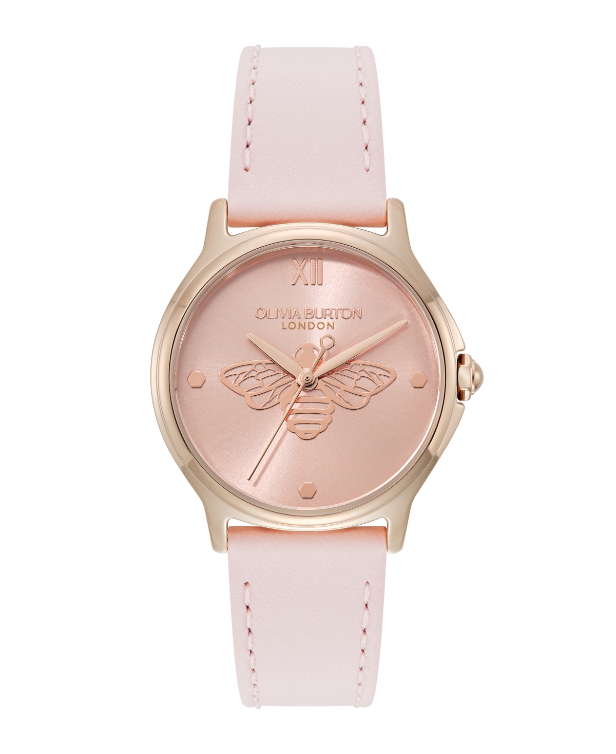Women's Ob Classic Bee Primrose Leather Strap Watch, 29.8mm - Rose