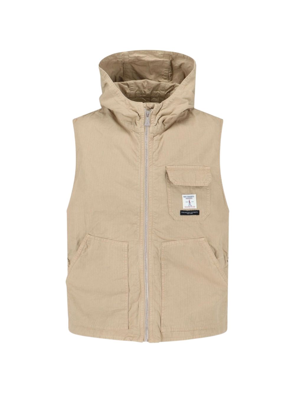 X Engineered Garments zip-up hooded gilet