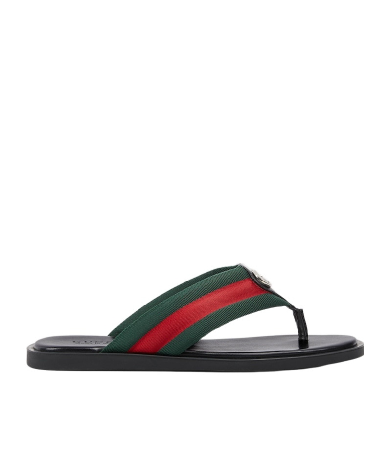 Men's thong sandal with Interlocking G