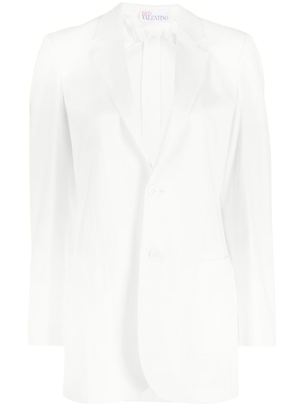 Button-fastening blazer - White