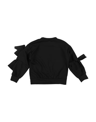 Kid Girl Sweatshirt Black Size 12 Polyester, Elastane