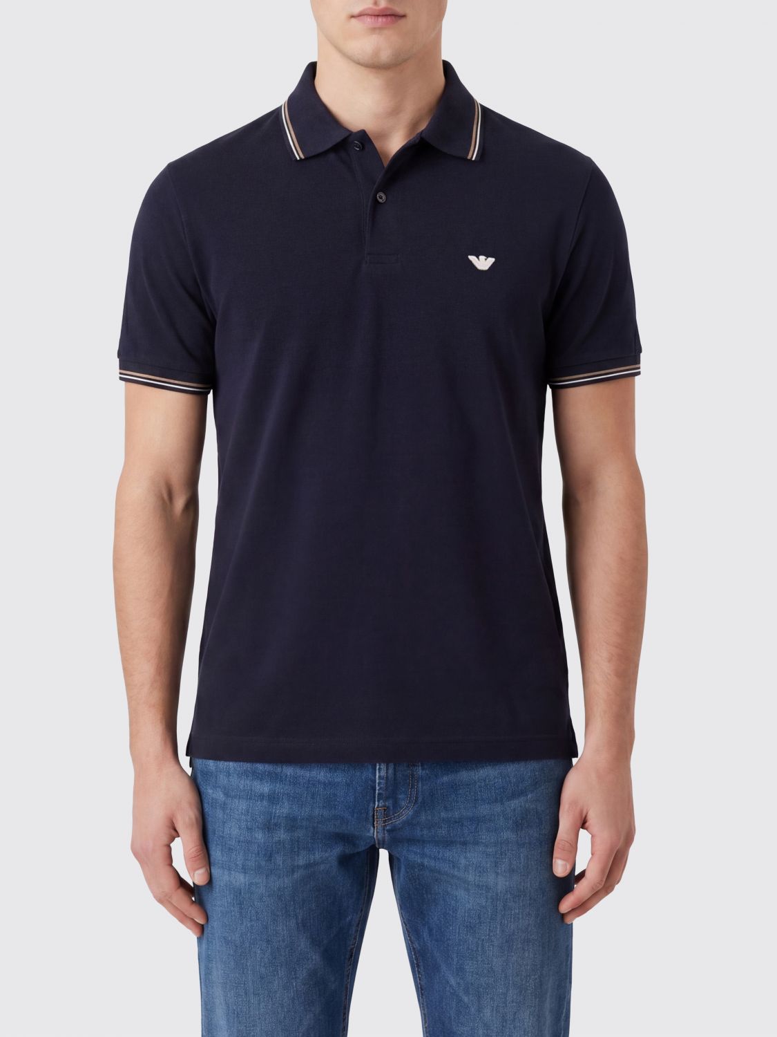 Polo Shirt Men color Blue