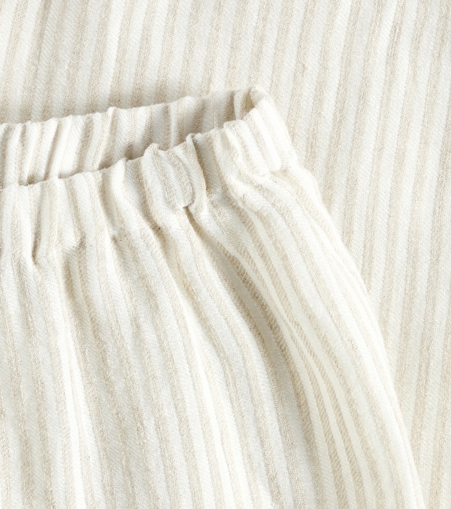 Striped linen pants