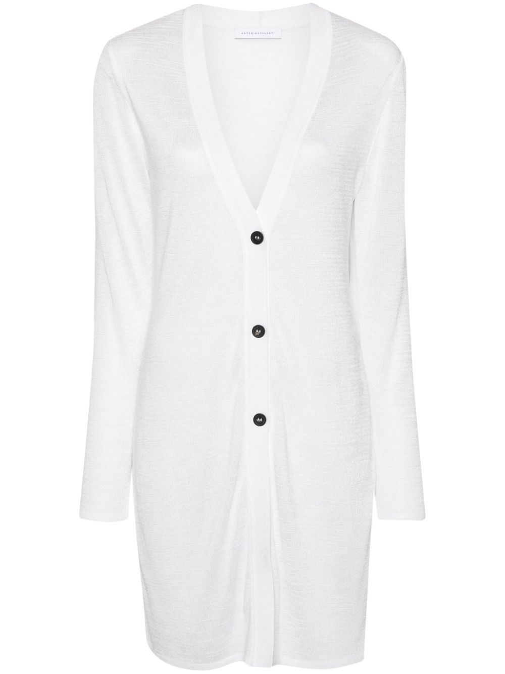 Norma Talmadge long cardigan - White