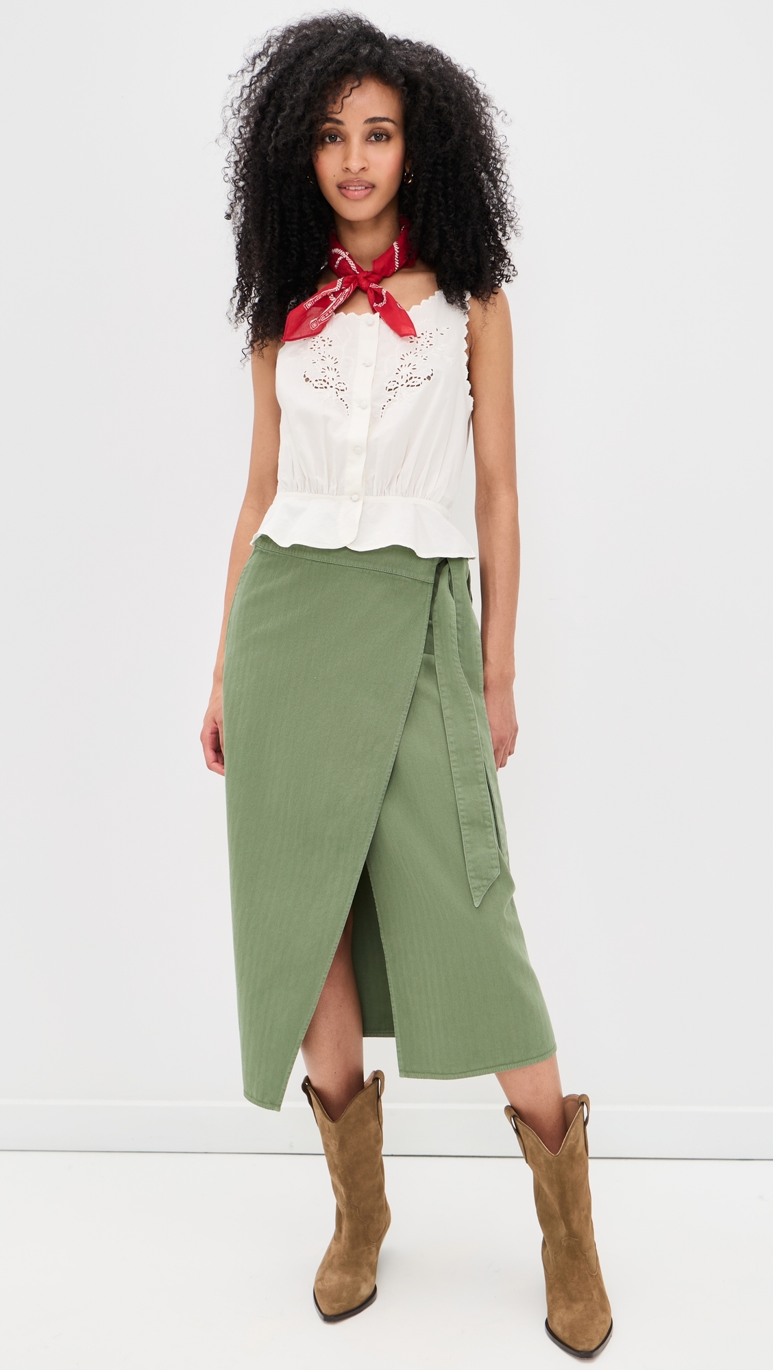 The Wrap Skirt Classic Army