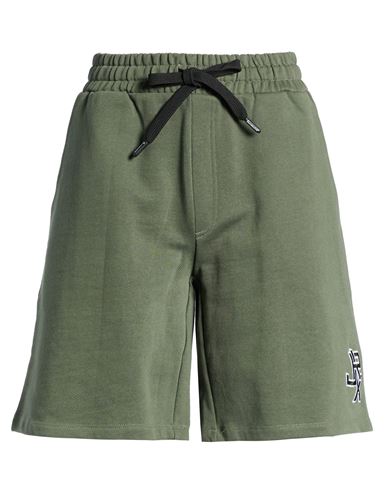 Woman Shorts & Bermuda Shorts Military green Size M Cotton
