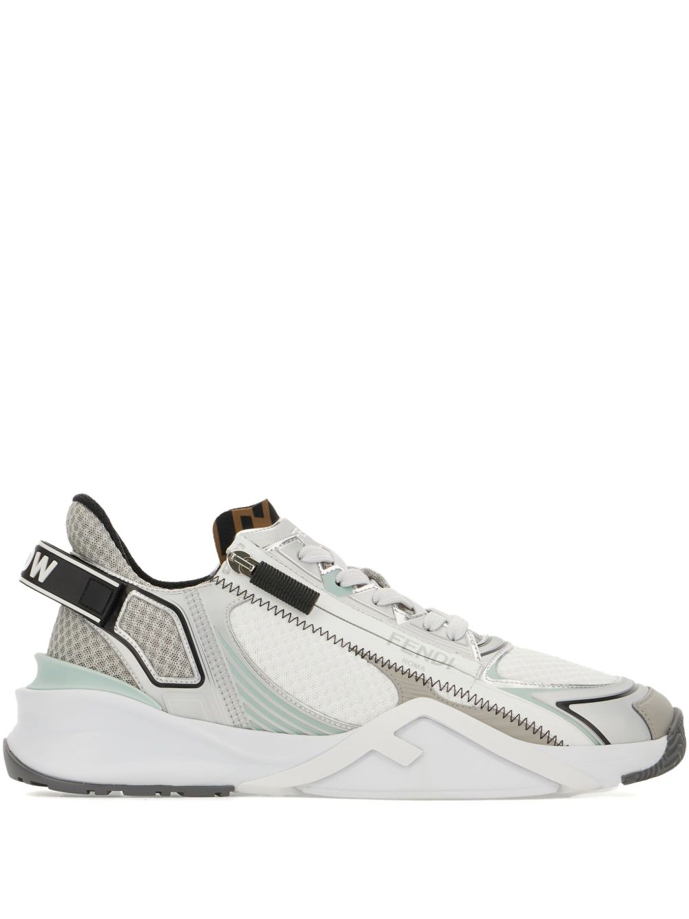 FENDI leather sneakers - White