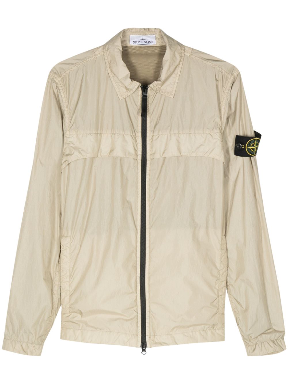 Compass-badge lightweight jacket - Neutrals