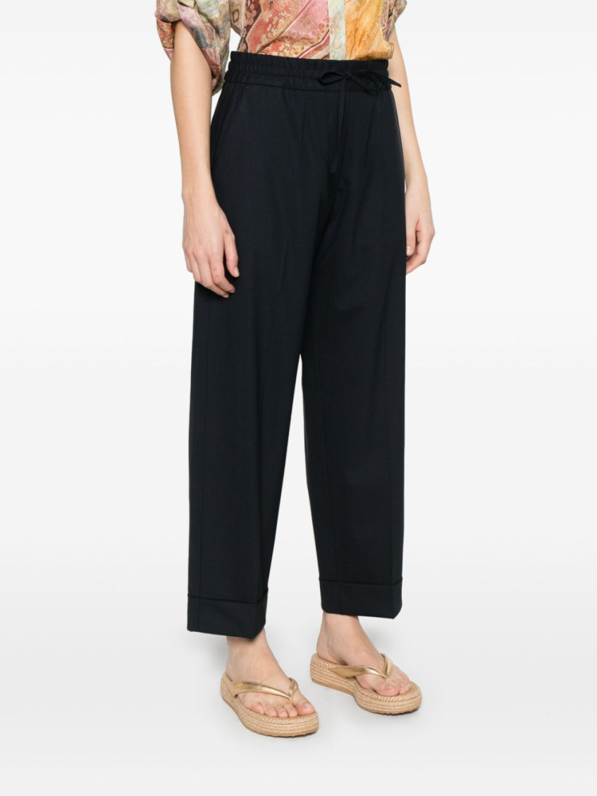 Blue Wool Pants