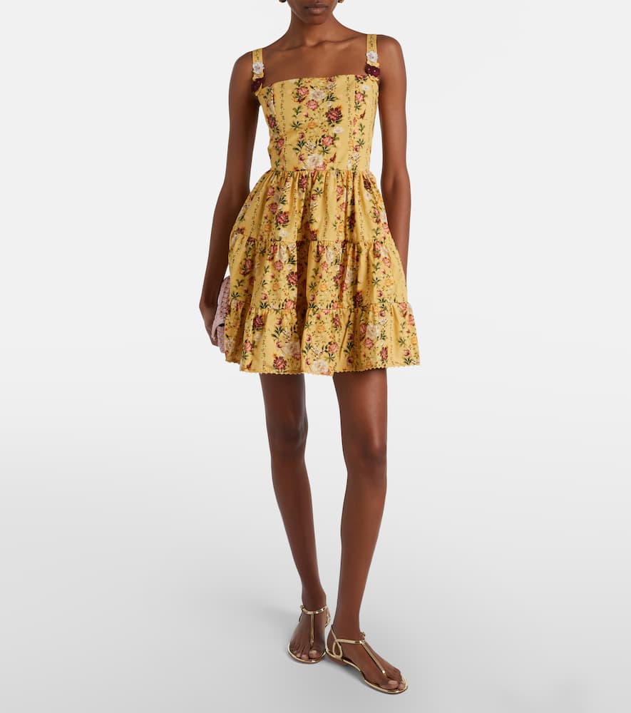 Lima floral cotton minidress