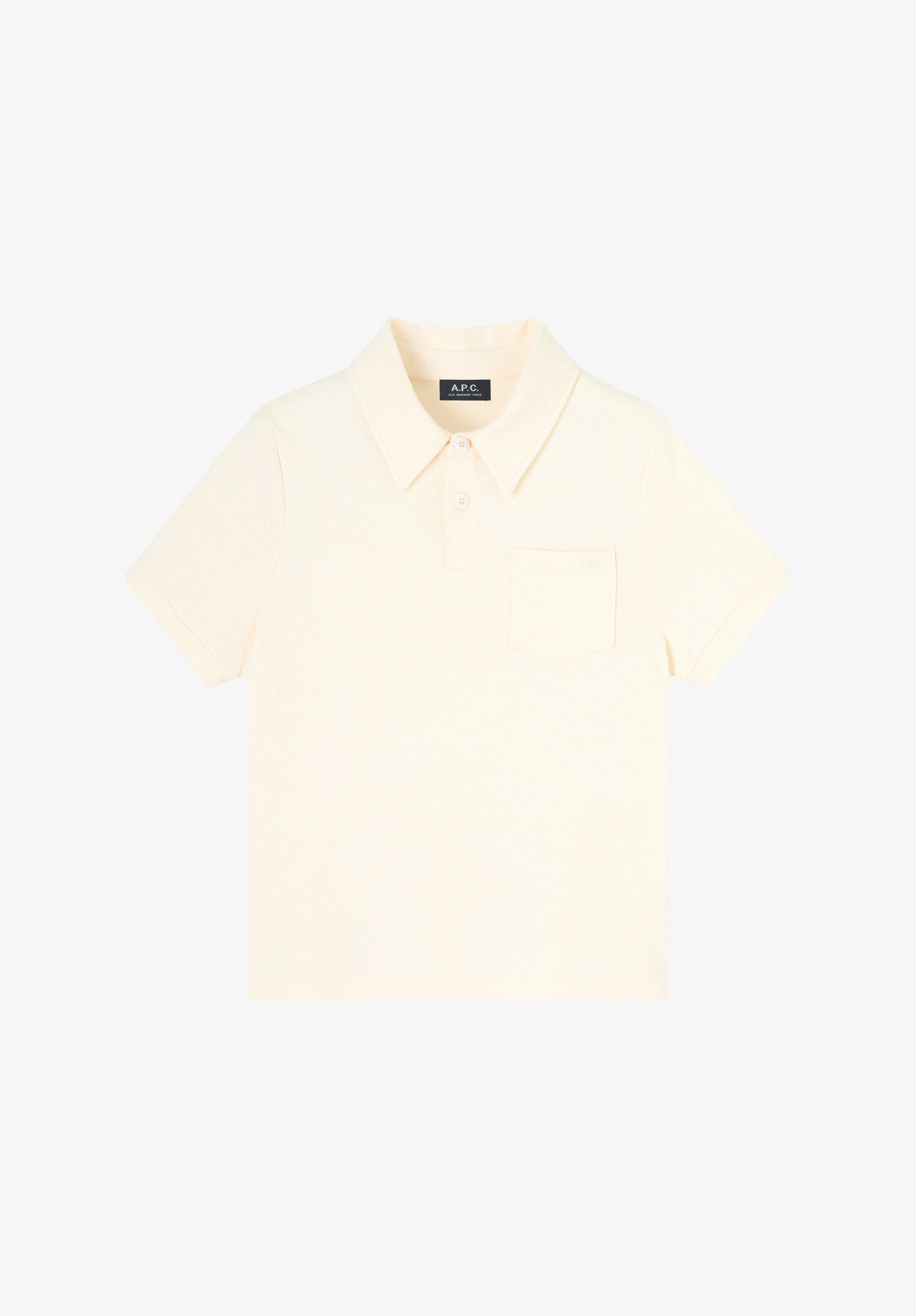 A. P.C. Women's Ella polo shirt Size: Extra Small in Ecru