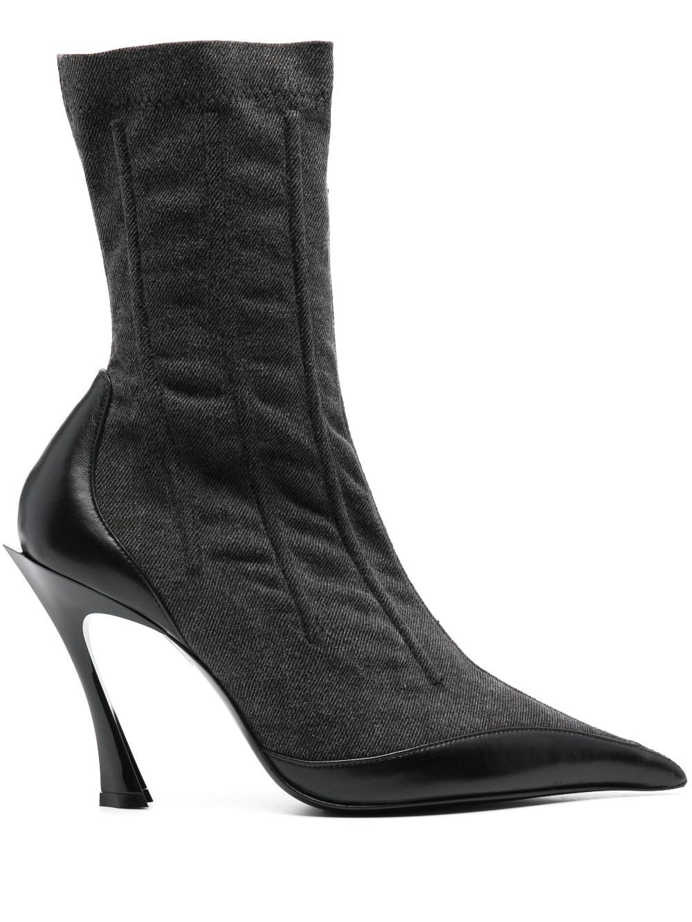 95mm corset boots - Black