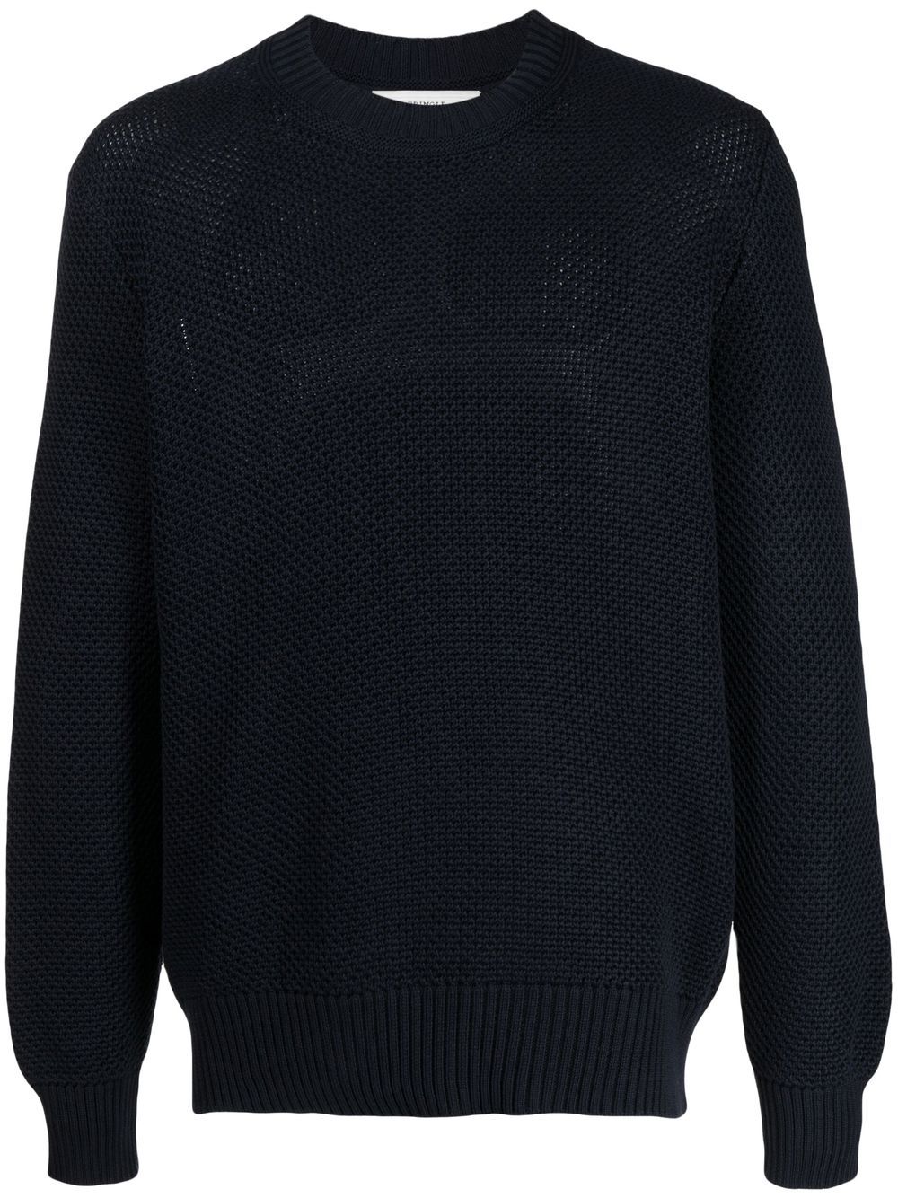 Round neck cotton jumper - Green