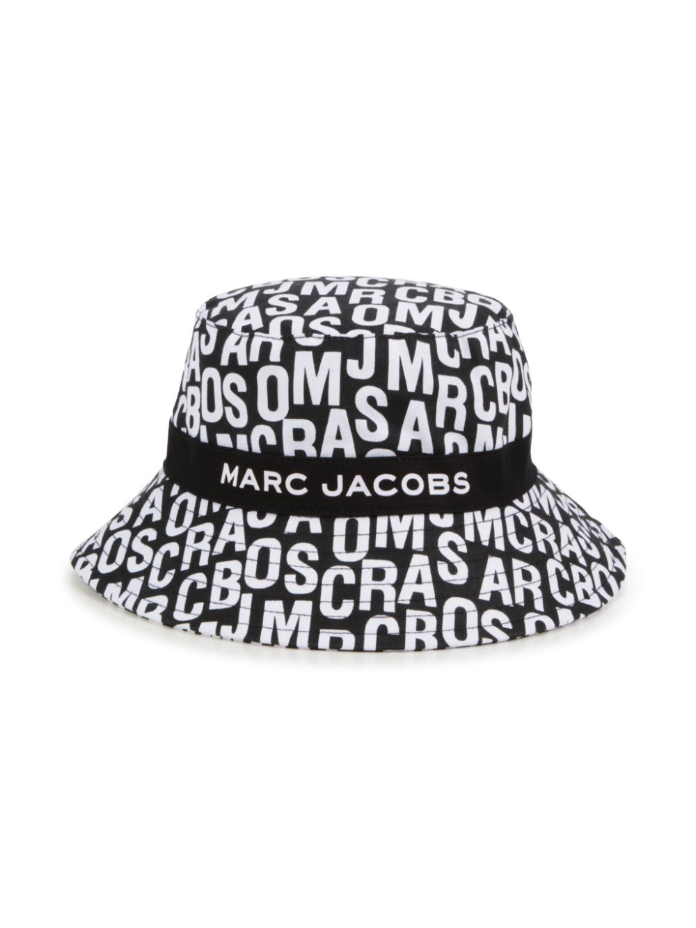Logo-jacquard cotton bucket hat - Black