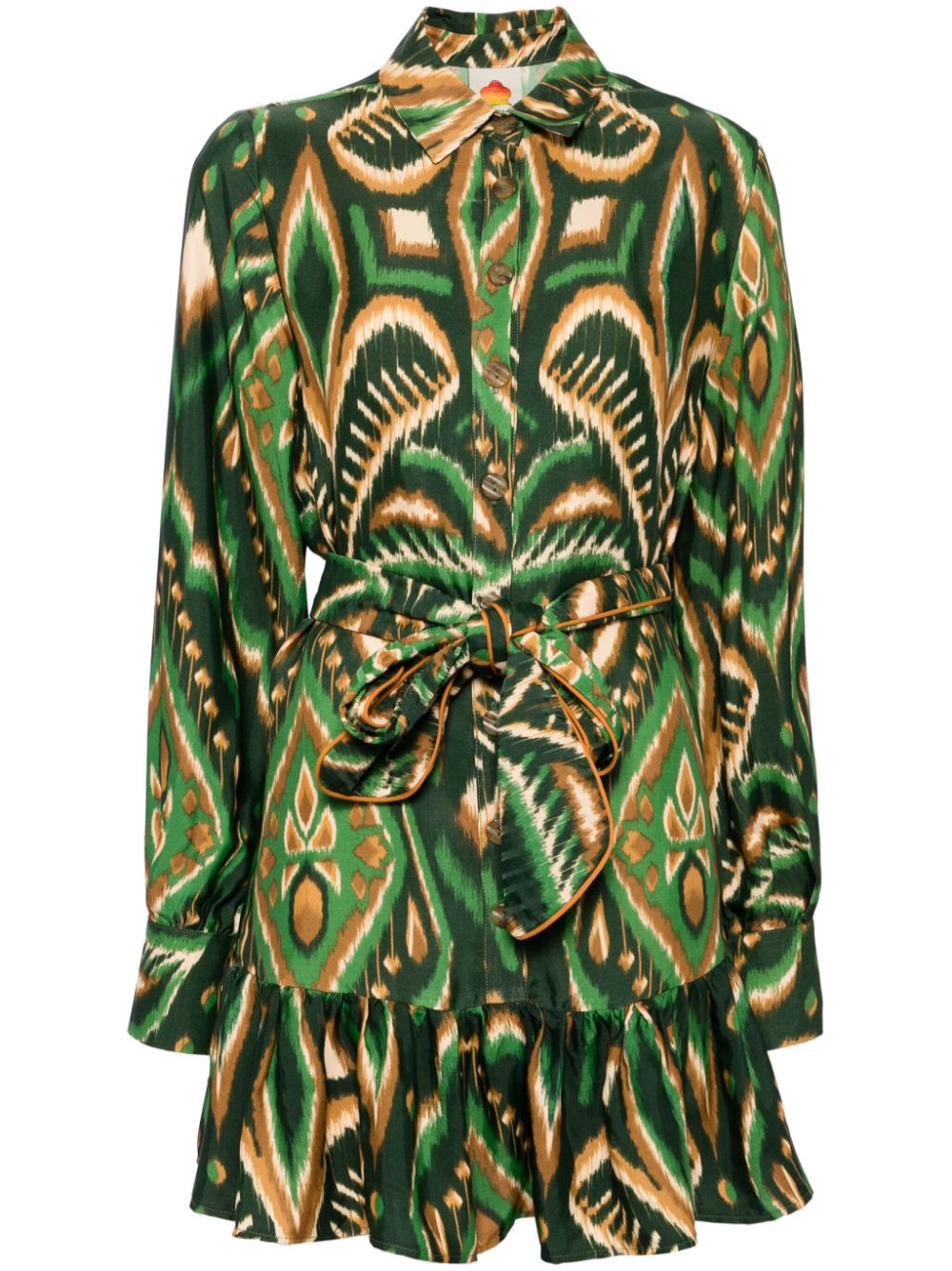 All-over floral print dress - Green