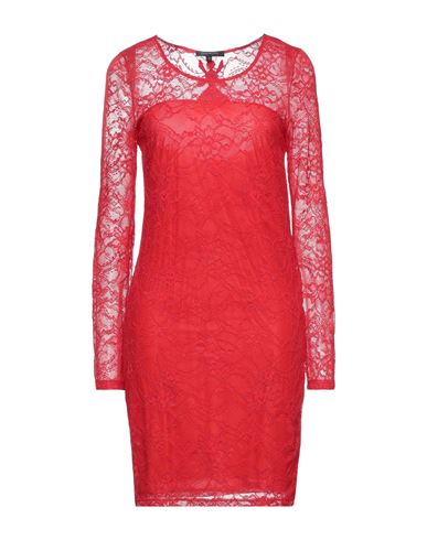 Woman Mini dress Red Size 1 Polyamide, Elastane, Cotton