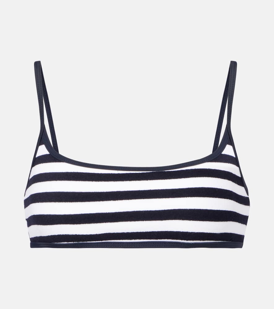 Muse Scoop striped bikini top