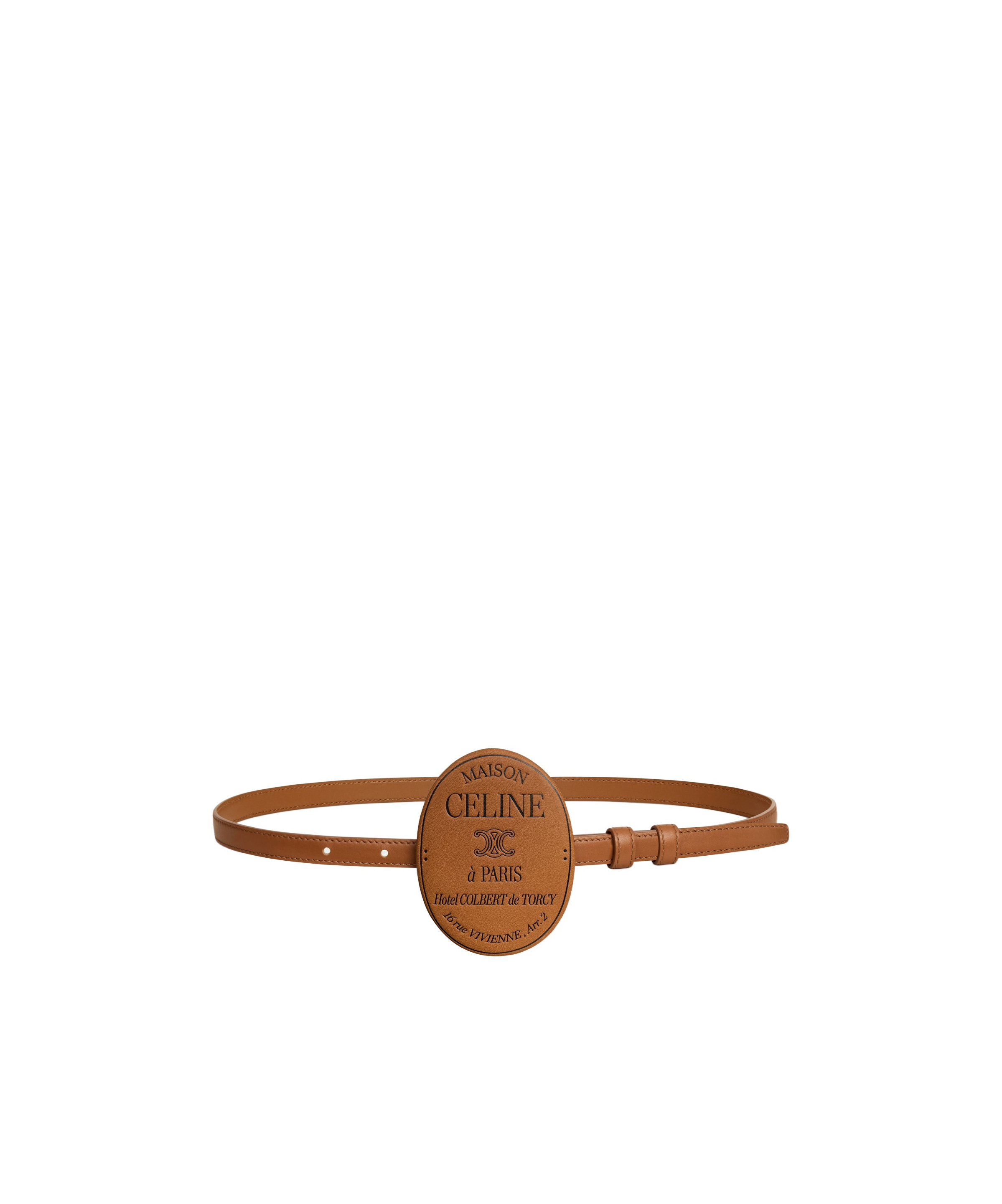 MAISON BELT 13MM COVERED IN SMOOTH CALFSKIN